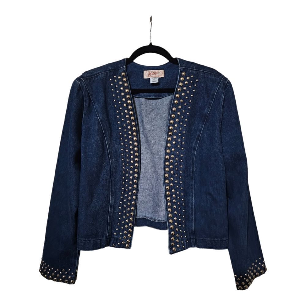 APACHE Studded Denim‎ Jean Made in USA - Size Medium